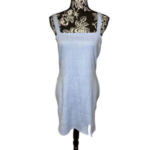 Rue21 Blue Plaid Bodycon Mini Dress Y2K Preppy Schoolgirl Cottagecore Checkered